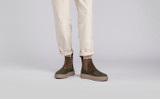 Sneaker 52 | Womens Chelsea Boots Military Suede | Grenson - Lifestyle View 2