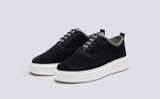 Sneaker 55 | Womens Sneakers in Navy Eco Suede | Grenson - Main View