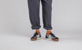 Sneaker 51 | Womens Trainers in Blue Grey Eco Suede | Grenson  - Lifestyle View