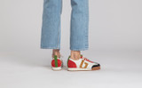Sneaker 51 | Womens Trainers in White Multi Suede | Grenson - Lifestyle View 2