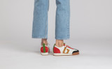 Sneaker 51 | Womens Trainers in White Multi Suede | Grenson - Lifestyle View 2