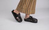 Dotty | Clogs for Women in Black Leather | Grenson - Lifestyle View