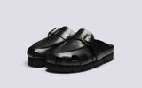 Dotty | Clogs for Women in Black Leather | Grenson - Main View