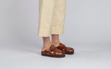 Dotty | Clogs for Women in Tan Leather | Grenson - Lifestyle View