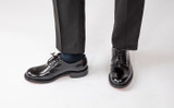 Camden | Mens Derby Shoes in Black Leather | Grenson - Lifestyle View