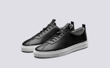 Grenson Sneaker 1 Men's in Black Calf Leather - 3 Quarter View