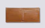 Bi-Fold Wallet in Tan Leather | Grenson - Open View
