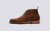 Chester | Mens Chukka Boots in Brown Suede | Grenson - Side View