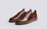Sneaker 1 | Mens Sneakers in Tan Vintage Grain | Grenson - Main View