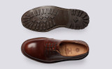 Victor | Mens Shoes in Brown Chromexcel | Grenson - Top and Sole View