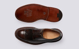 Aldwych | Shoes for Men in Brown with Triple Welt | Grenson - Top and Sole View