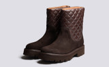 Buffy | Womens Pull On Boot in Dark Brown | Grenson - Main View