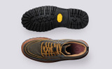 Fiona | Womens Walking Boots in Vintage Brown | Grenson - Top and Sole View