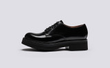 Carol | Womens Dress Shoes in Black Hi Shine | Grenson - Side View