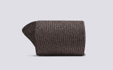 Womens Glitter Socks | Grey Nylon Mix | Grenson - Rolled View