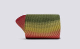 Womens Rainbow Socks | Yellow Cotton | Grenson - Rolled View