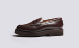 Peter | Loafers for Men in Brown Leather | Grenson - Side View