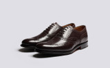 Dylan | Mens Brogues in Brown Leather | Grenson - Main View