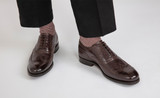 Dylan | Mens Brogues in Brown Leather | Grenson  - Lifestyle View