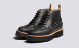 Easton | Mens Boots in Black on Commando Sole | Grenson - Main View
