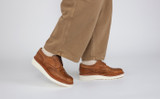 Archie | Mens Brogues in Natural on Wedge Sole | Grenson - Lifestyle View