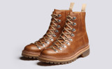 Brady | Mens Hiker Boots in Natural Heritage Leather | Grenson - Main View
