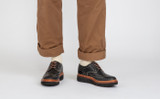 Archie | Mens Brogues in Black on Wedge Sole | Grenson - Lifestyle View