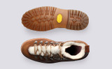Nanette | Womens Hiker Boots on Vibram Sole | Grenson - Top and Sole View