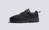 Sneaker 70 | Black Shoes for Men on Vibram Sole | Grenson - Side View