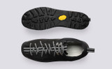 Sneaker 70 | Black Shoes for Men on Vibram Sole | Grenson - Top and Sole View