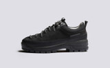 Sneaker 70 | Black Shoes for Women on Vibram Sole | Grenson - Side View