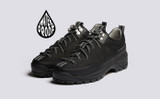 Sneaker 70 | Black Shoes for Women on Vibram Sole | Grenson - Main View