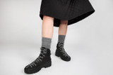 Sneaker 71 | Womens Boots in Black on Vibram Sole | Grenson - Lifestyle View 2