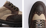 Archie Tech | Mens Brogues in Brown on Vibram Sole | Grenson - Test View