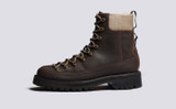 Brady Tech | Mens Hiker Boots in Brown on Vibram Sole | Grenson - Side View