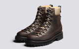 Brady Tech | Mens Hiker Boots in Brown on Vibram Sole | Grenson - Main View