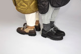 Ava Tech | Womens Brogues in Black on Vibram Sole | Grenson - Lifestyle View