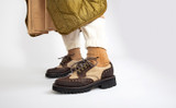 Ava Tech | Womens Brogues in Brown on Vibram Sole | Grenson - Lifestyle View 2