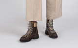 Nanette Tech | Womens Hiker Boots in Brown on Vibram Sole | Grenson - Lifestyle View