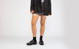 Margot | Womens Monk Shoes in Black Leather | Grenson - Lifestyle View