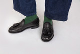 Merlin | Loafers for Men in Black Dipped Leather | Grenson - Lifestyle View