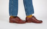 Curt | Derby Shoes for Men in Tan Dipped Leather | Grenson - Lifestyle View