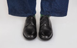 Curt | Derby Shoes for Men in Black Dipped Leather | Grenson - Lifestyle View