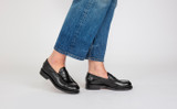 Julie | Loafers for Women in Black Leather | Grenson - Lifestyle View