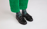 Miranda | Loafers for Women in Black Dipped Leather | Grenson - Lifestyle View