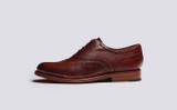 Rose | Brogues for Women in Tan Dipped Leather | Grenson - Side View