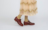 Rose | Brogues for Women in Tan Dipped Leather | Grenson - Lifestyle View