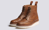 Fran | Womens Brogue Boots in Natural Heritage Leather | Grenson - Main View
