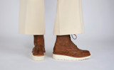 Fran | Womens Brogue Boots in Natural Heritage Leather | Grenson - Lifestyle View