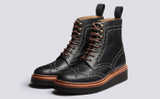 Fran | Womens Brogue Boots in Heritage Leather | Grenson - Main View
